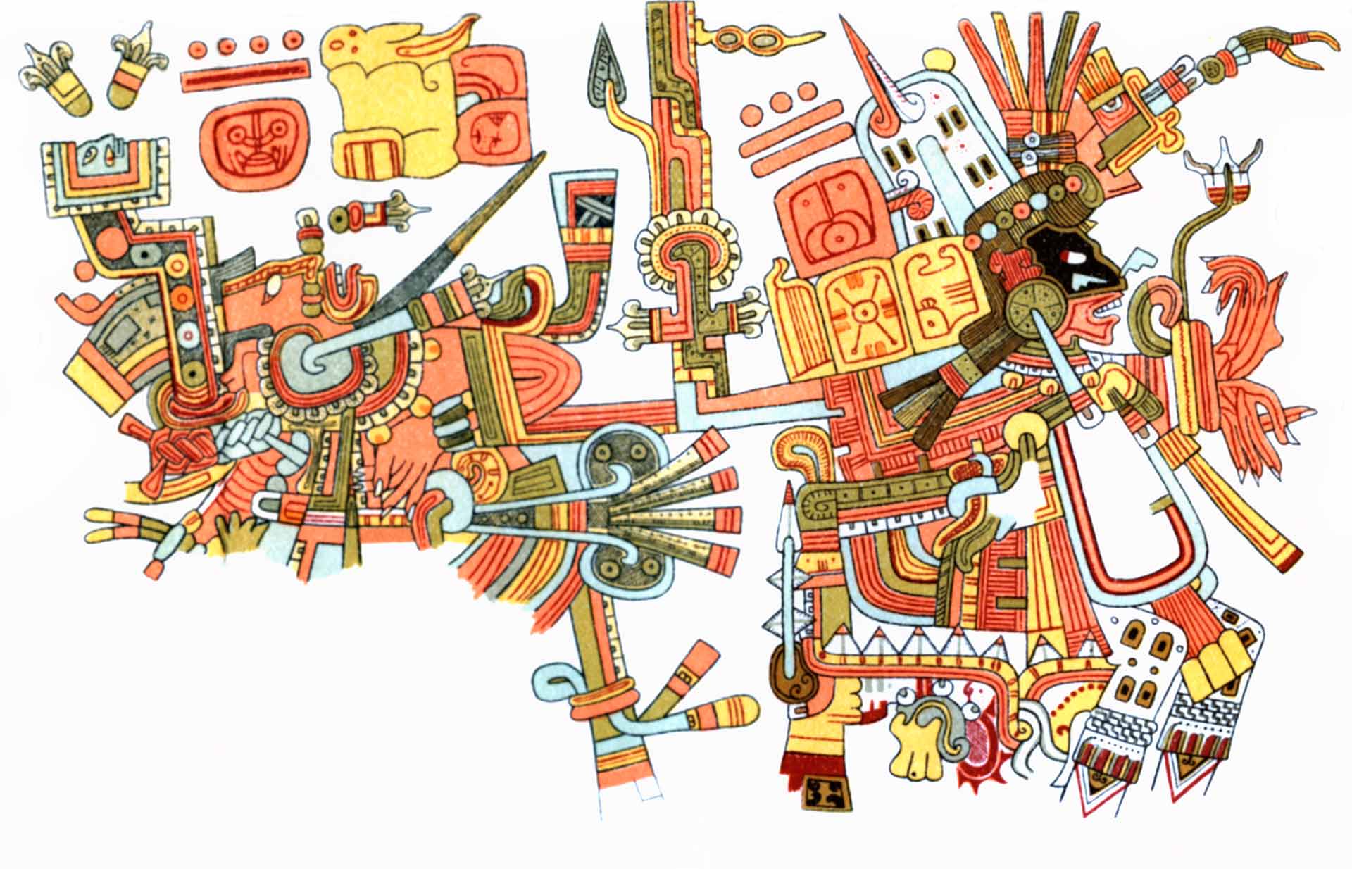 Image de fond d'une illustration maya